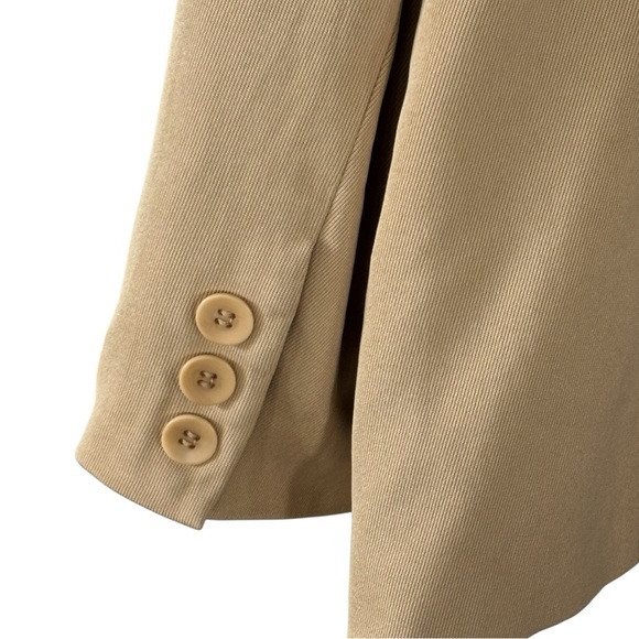 Pure Silk Womens SZ 12 Talbots Blazer Fuoco Nelle Vene Fire In The Veins Custom - Picture 6 of 11